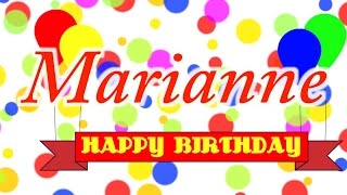 Happy Birthday Marianne Song [upl. by Seldon]