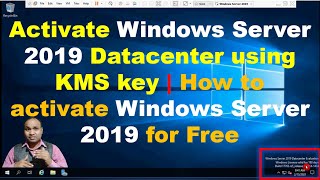 Activate Windows Server 2019 Datacenter using KMS key  How to activate Windows Server 2019 for Free [upl. by Ronn]