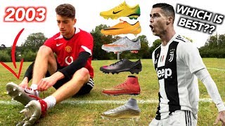 Testing ALL of Cristiano Ronaldos Football Boots 20032019 [upl. by Herodias856]