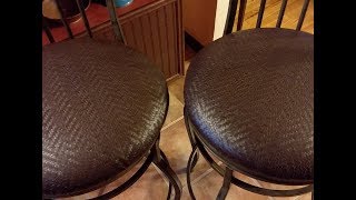 How to Recover Round Bar Stool Seats [upl. by Atiuqam]