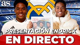 EN DIRECTO PRESENTACIÓN ENDRICK con el REAL MADRID [upl. by Demona954]