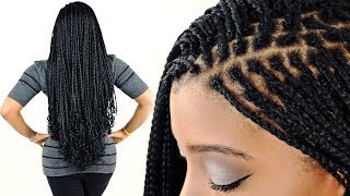 How To MICRO BRAIDS For Beginners Step By Step [upl. by Tham462]