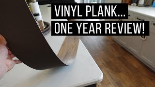 Vinyl Plank Flooring  Review After One Year in Our Home [upl. by Epoh969]