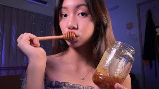 ASMR  Honeycomb  Sticky Satisfying Sounds [upl. by Monsour]