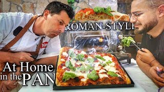 Homemade PIZZA ROMASTYLE in the Pan  Perfect Easy Recipe [upl. by Gauntlett530]