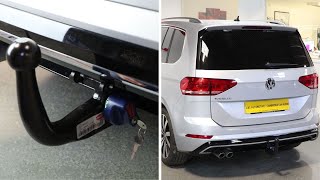 Volkswagen Touran R Line  Detachable Towbar [upl. by Oznola]