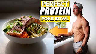 EASY HIGH PROTEIN POKE BOWL RECIPE  PERFECT EVERY TIME [upl. by Attenrev]