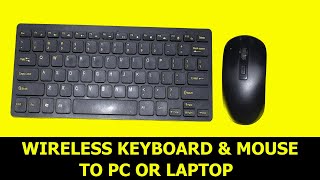 How to connect wireless keyboardmouse to your LAPTOP OR PCELECTRECA [upl. by Ecniuq]