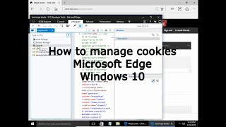 How to manage cookies in Microsoft Edge Windows 10 [upl. by Annunciata129]