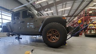 Fitting 37quot tires on a Jeep Gladiator Rubicon with no lift [upl. by Lorenzana]