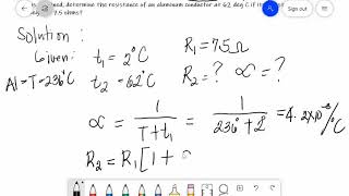 TEMPERATURE COEFFICIENT OF RESISTANCE with examples [upl. by Draper]