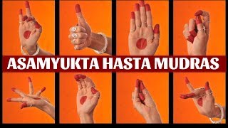 Asamyukta Hasta Mudras Single Hand Gestures with Shloka  Classical Dance lessons part 1 [upl. by Leber]