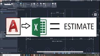 HOW TO ESTIMATE USING AUTOCAD [upl. by Fiedler829]