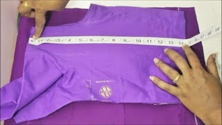 Blouse Cutting amp Stitching With Measurement Blouse Tamil DIY [upl. by Esertak]