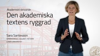 Den akademiska textens ryggrad [upl. by Dranel]