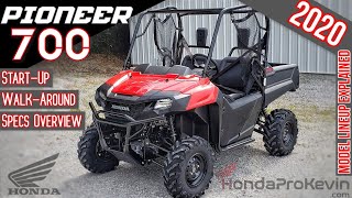 2020 Honda Pioneer 700 Review of Specs  WalkAround  Base Model SxS  UTV SXS700M2 [upl. by Nrobyalc468]