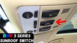 BMW E90 SUNROOF SWITCH REPLACEMENT REMOVAL E91 E92 E93 [upl. by Ttelracs]