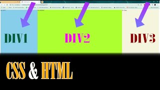 Aligning Divs Side by Side CSS amp HTML tutorial [upl. by Lered559]