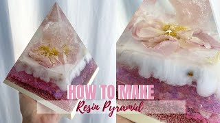 How to make a Crystal amp RESIN pyramid [upl. by Drannel]