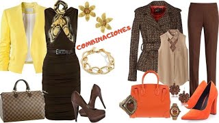 COMBINACIONES ELEGANTES CON CAFE✨ COMO COMBINAR EL COLOR CAFE🤍 OUTFITS CON CAFE🎀OUTFTIS WITH COFFEE [upl. by Paulita946]