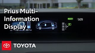 Toyota Prius HowTo Prius MultiInformation Display MID  Toyota [upl. by Nordin536]