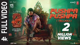 Full Video PUSHPA PUSHPA Telugu  Pushpa 2 The Rule  Allu Arjun  Sukumar  DSP [upl. by Dnalram]