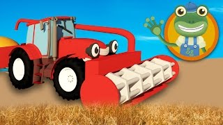 Trevor The Tractor Visits Geckos Garage  Tractors For Children [upl. by Yenot]