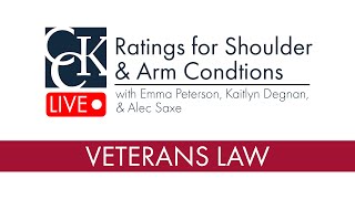 VA Disability Ratings for Shoulder and Arm Conditions [upl. by Gaal]