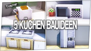 5 Minecraft Küchen Einrichtungsideen 👨🏻‍🍳 [upl. by Sophronia250]