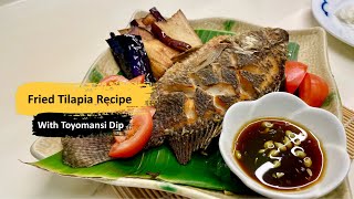 Crispy Fried Tilapia with Toyomansi Dip Sauce  Filipino Cuisine  KITCHEN goers [upl. by Suzanne466]