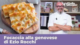 FOCACCIA GENOVESE di Ezio Rocchi  RICETTA ORIGINALE PERFETTA [upl. by Kiele]