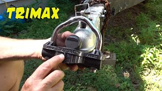 1537 TriMax UMAX50 Trailer Coupler Lock [upl. by Ahsikel]