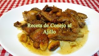 Conejo al ajillo receta original [upl. by Elenahc]