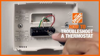 How to Troubleshoot a Thermostat  The Home Depot [upl. by Letram]