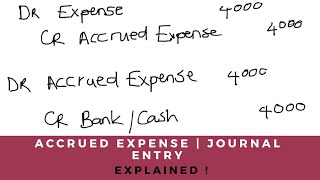 How to Record Accrued Expenses  Journal Entry  What is an Accrued Expense [upl. by Dacy331]