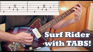 Surf Guitar Surf Rider with TABS [upl. by Ruelu953]