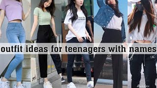 outfit ideas for teenagers with namesTHE TRENDY GIRL [upl. by Noll]