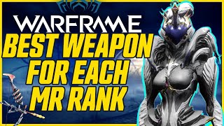 2024 Best Weapons for Each Mastery Rank  Warframe Beginners Guide [upl. by Eelyahs440]