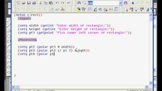 AutoLISP Programming Tutorial  3B [upl. by Altis]