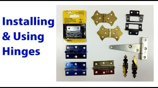 Installing and Using Hinges Woodworking Beginners 19 [upl. by Akirret]