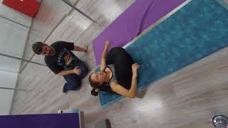 PART TWO Working Contortion legs behind head with eugetovar [upl. by Neelik]