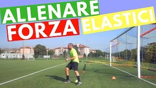 Lallenamento della Forza nel Calcio  Esercizi con resistenza elastica Stroops [upl. by Enilegna]