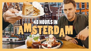 48 HOURS IN AMSTERDAM  ft Our Top 21 Restaurants amp Bars Incl Apple Pie Ribs amp Pancakes [upl. by Horsey]