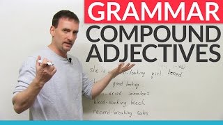 Learn English Punctuation How to use hyphens with compound adjectives [upl. by Yasmar]