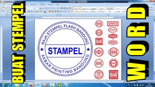 Cara buat Stempel di Word 2007 [upl. by Inot]