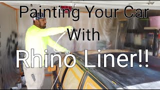 How To Paint Any Vehicle With Bedliner [upl. by Ahtinak]