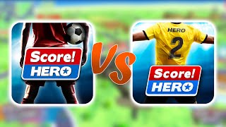 Score Hero VS Score Hero 2  COMPARISON ANDROID [upl. by Samara828]