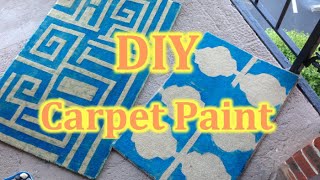 DIY how to paint the carpet [upl. by Roderich]