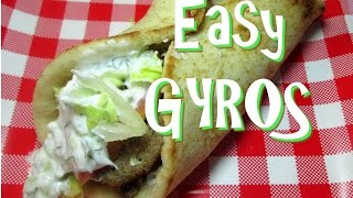 Homemade Greek Gyros  How to make Easy Gyros Gyro Recipe [upl. by Shari]