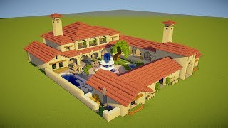 Minecraft How to Build an Italian Villa  Tutorial [upl. by Garik]